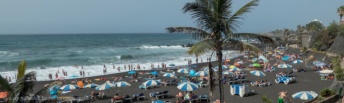 Playa Jardin an der Nordküste in Puerto de la Cruz