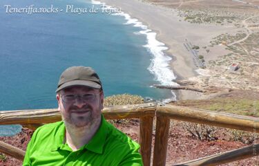 Joachim Nickel am Playa Tejita