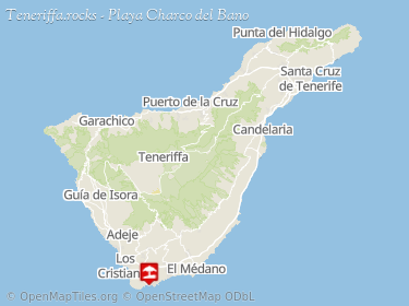 Lage von Charco del Baño auf der Karte von Teneriffa