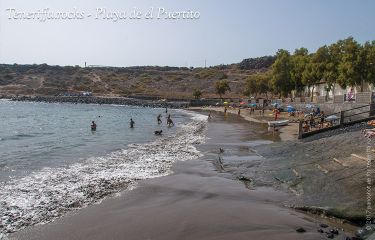 Beliebter Strand bei den Tenerifos