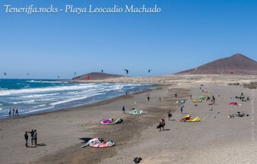 Surfbretter und Kites soweit das Auge reicht