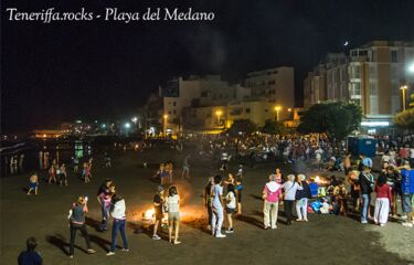 Noche de Fuego am Strand von El Médano